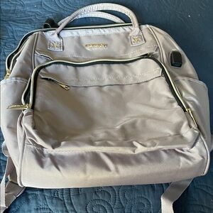Elegant Gray Backpack by Unknown Brand